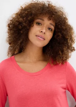 bonprix T-shirt long en viscose douce|Femme Basiques|T-Shirts & Tops