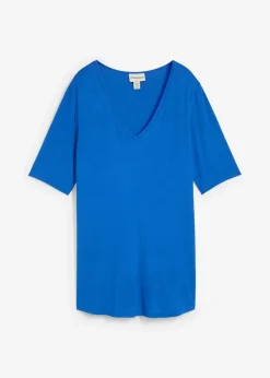 bonprix T-shirt long en viscose douce|Femme Basiques|T-Shirts & Tops