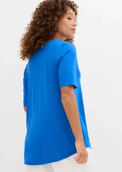 bonprix T-shirt long en viscose douce|Femme Basiques|T-Shirts & Tops