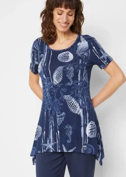 Femme bonprix T-Shirts & Tops|T-shirt long en viscose extensible