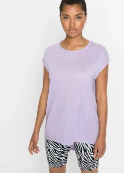 bonprix T-shirt long en viscose mélangée|Femme T-Shirts & Tops