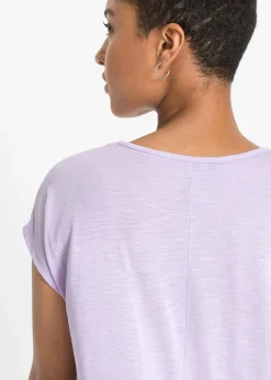 bonprix T-shirt long en viscose mélangée|Femme T-Shirts & Tops