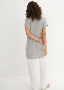 Femme bonprix Basiques|T-Shirts & Tops|T-shirt long et boxy à manches courtes