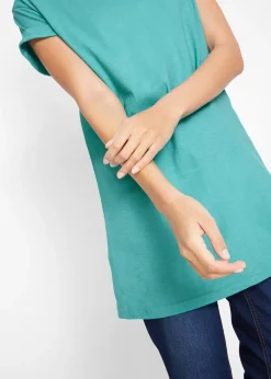 Femme bonprix Basiques|T-Shirts & Tops|T-shirt long et boxy à manches courtes