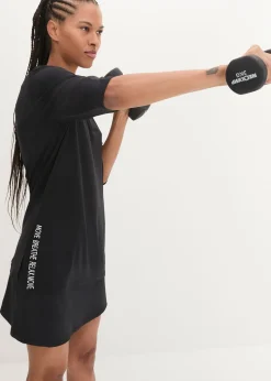 Femme bonprix Vêtements De Sport|T-Shirts & Tops|T-shirt long pratique avec fente, séchage rapide