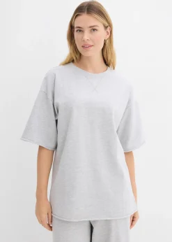 Femme bonprix Sweats|T-shirt long sweat 100% coton