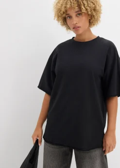 Femme bonprix Sweats|T-shirt long sweat 100% coton