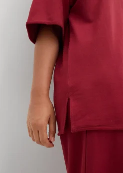 bonprix T-shirt long sweat 100% coton|Femme Sweats