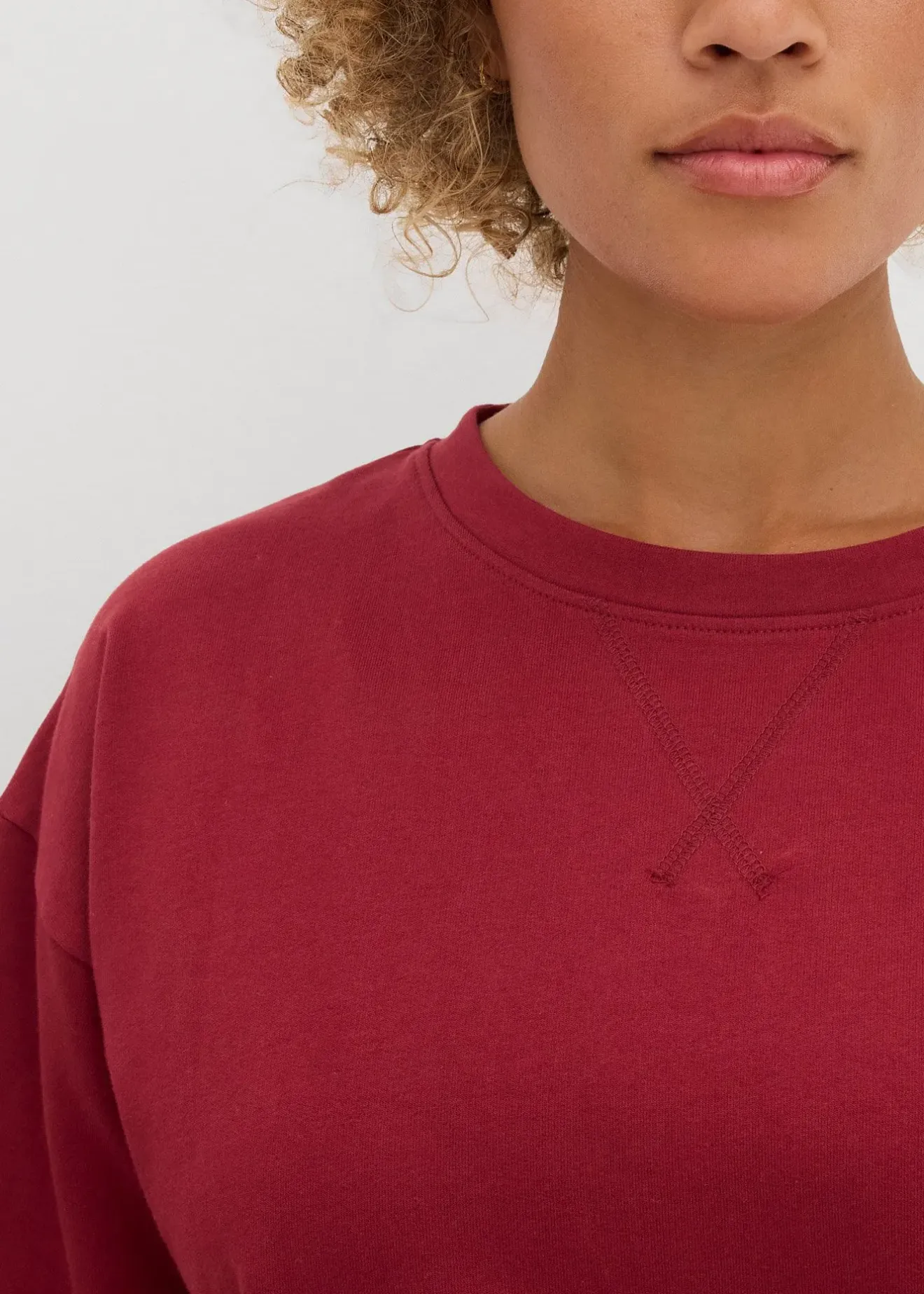 bonprix T-shirt long sweat 100% coton|Femme Sweats