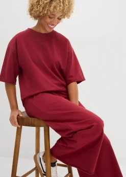 bonprix T-shirt long sweat 100% coton|Femme Sweats