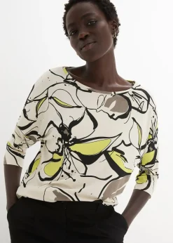 bonprix T-shirt manches chauve-souris à imprimé floral|Femme T-Shirts & Tops