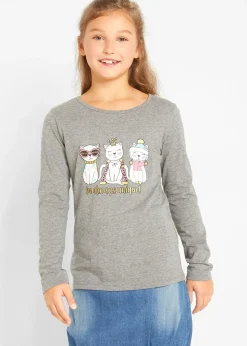 Enfant bonprix Vêtements Enfant|Filles 9-16 Ans·T-Shirts & Chemisiers|T-shirt manches longues