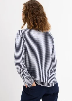 bonprix T-shirt manches longues 100% coton|Femme T-Shirts & Tops