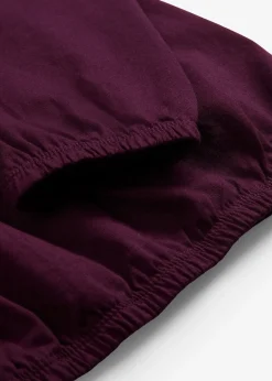 bonprix T-shirt manches longues 100% coton, finitions élastiquées|Femme T-Shirts & Tops