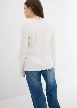 Enfant bonprix Vêtements Enfant|Filles 9-16 Ans·T-Shirts & Chemisiers|T-shirt manches longues 100% coton