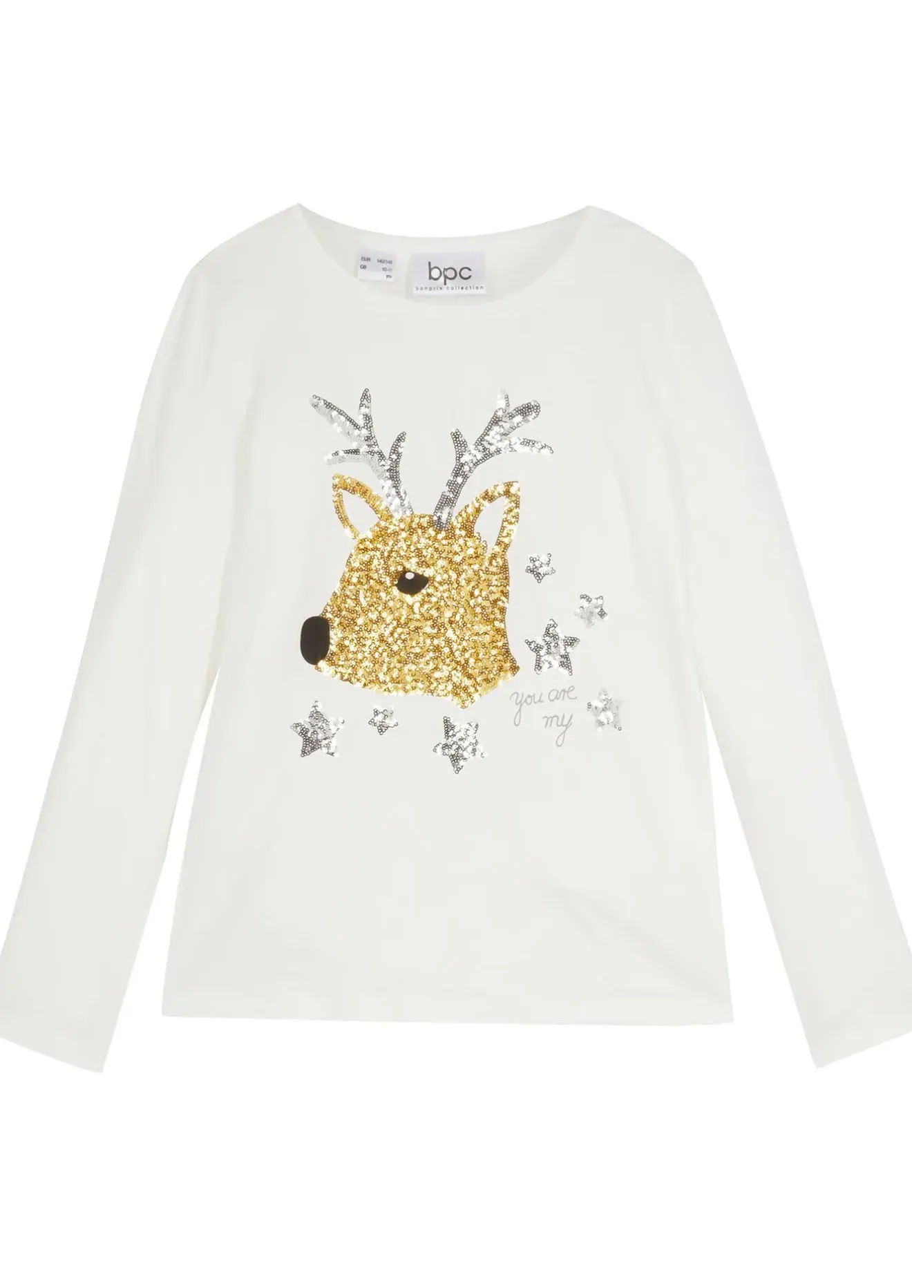 Enfant bonprix Vêtements Enfant|Filles 9-16 Ans·T-Shirts & Chemisiers|T-shirt manches longues 100% coton
