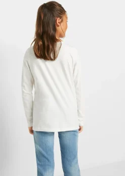 Enfant bonprix Vêtements Enfant|Filles 9-16 Ans·T-Shirts & Chemisiers|T-shirt manches longues 100% coton