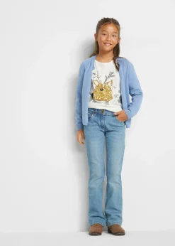 Enfant bonprix Vêtements Enfant|Filles 9-16 Ans·T-Shirts & Chemisiers|T-shirt manches longues 100% coton