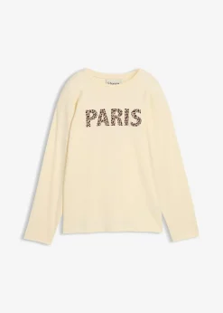 Enfant bonprix Vêtements Enfant|Filles 9-16 Ans·T-Shirts & Chemisiers|T-shirt manches longues 100% coton