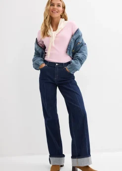 bonprix T-shirt manches longues 100% coton|Femme Basiques|T-Shirts & Tops