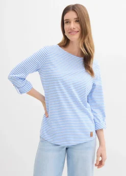 Femme bonprix T-Shirts & Tops|T-shirt manches longues 100% coton