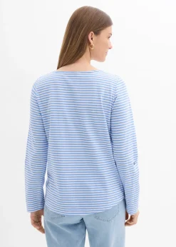 Femme bonprix T-Shirts & Tops|T-shirt manches longues 100% coton