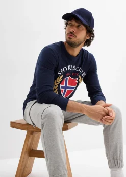 Homme bonprix T-Shirts & Polos|T-shirt manches longues 100% coton