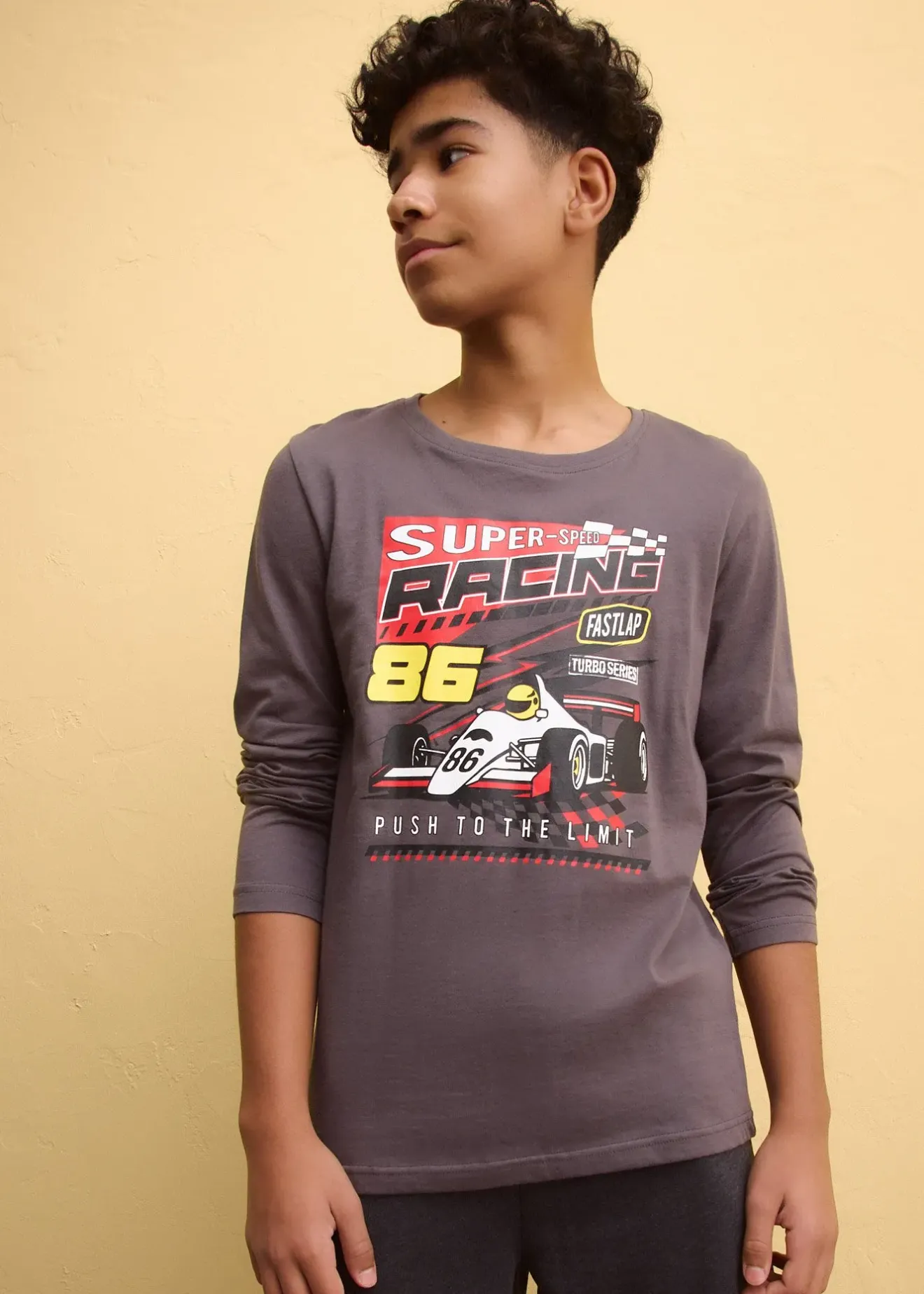 Enfant bonprix Vêtements Enfant|Garçons 9-16 Ans·T-Shirts|T-shirt manches longues 100% coton