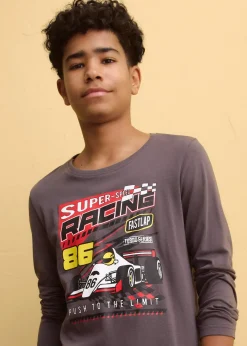 Enfant bonprix Vêtements Enfant|Garçons 9-16 Ans·T-Shirts|T-shirt manches longues 100% coton