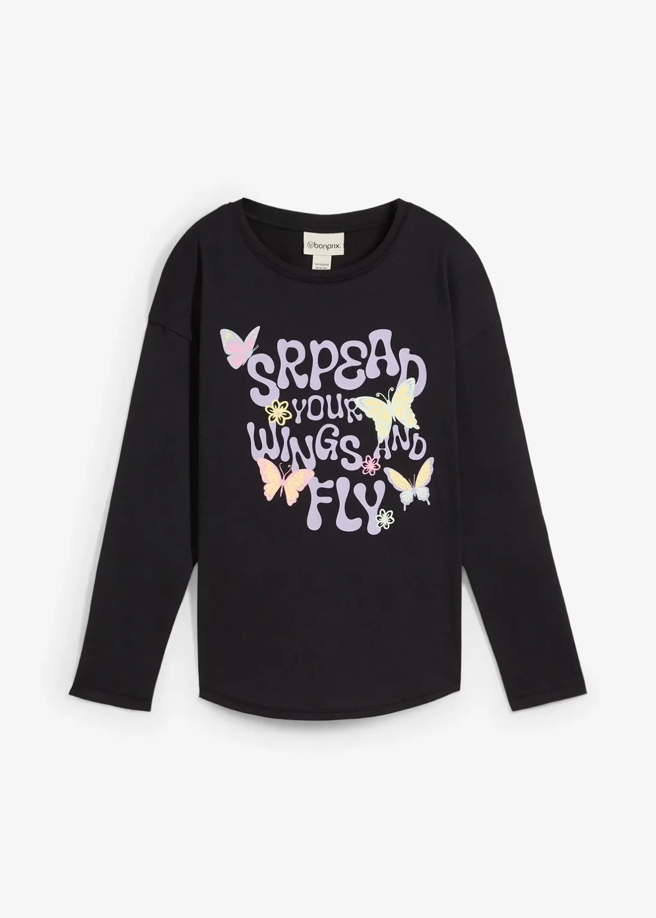 bonprix T-shirt manches longues 100% coton|Enfant Vêtements Enfant|Filles 9-16 Ans·T-Shirts & Chemisiers