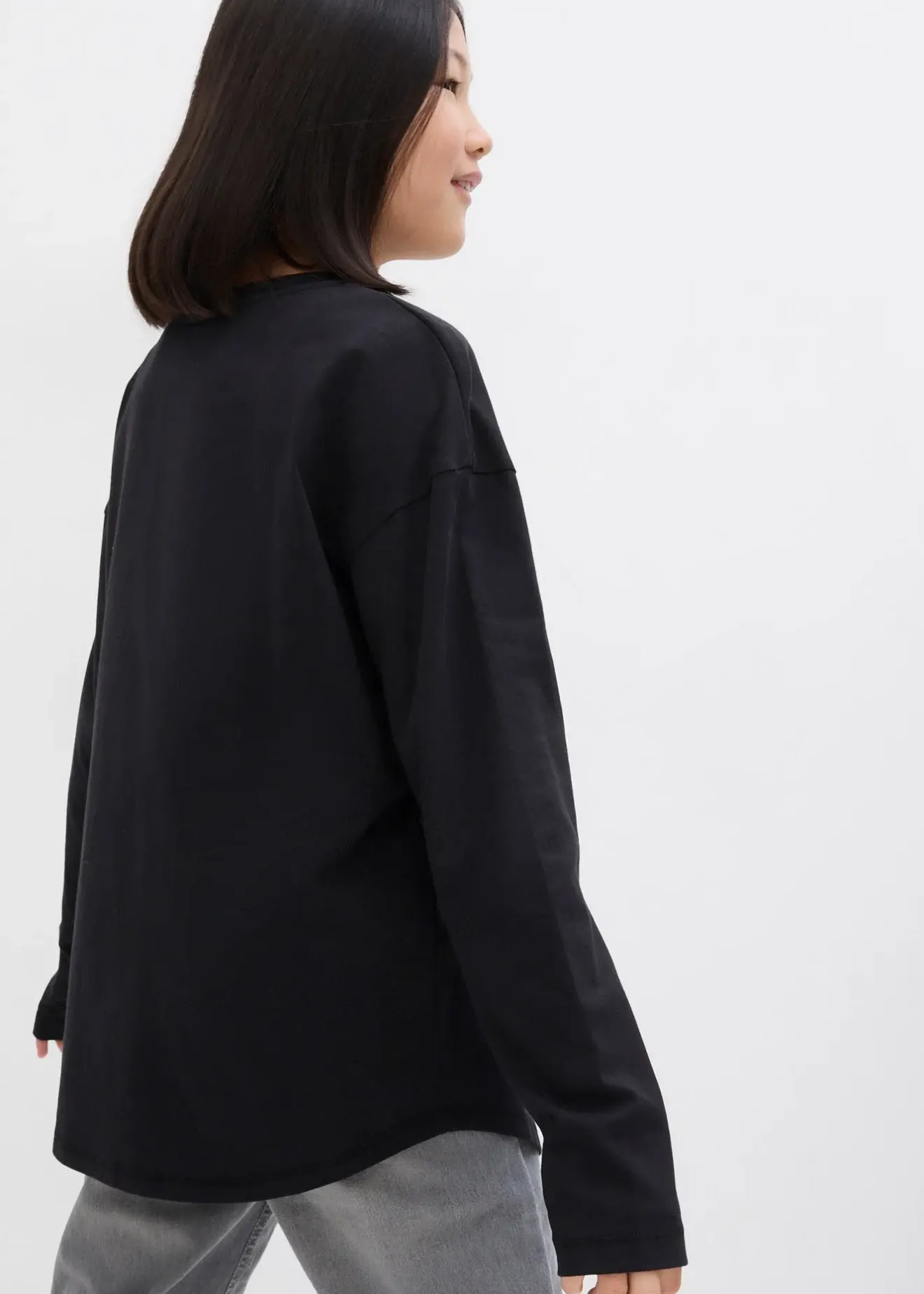 bonprix T-shirt manches longues 100% coton|Enfant Vêtements Enfant|Filles 9-16 Ans·T-Shirts & Chemisiers