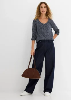 Femme bonprix T-Shirts & Tops|T-shirt manches longues 100% coton