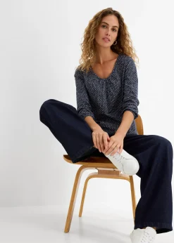 Femme bonprix T-Shirts & Tops|T-shirt manches longues 100% coton