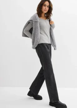 bonprix T-shirt manches longues 100% coton|Femme Basiques|T-Shirts & Tops