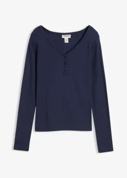 Femme bonprix Basiques|T-Shirts & Tops|T-shirt manches longues 100% coton