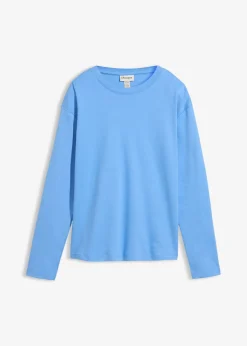 Femme bonprix Basiques|T-Shirts & Tops|T-shirt manches longues 100% coton épais