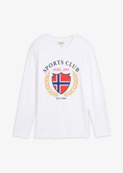 bonprix T-shirt manches longues 100% coton|Homme T-Shirts & Polos