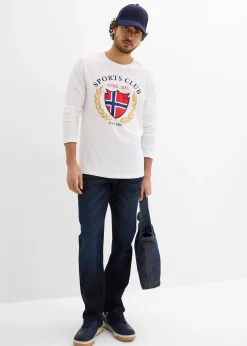 bonprix T-shirt manches longues 100% coton|Homme T-Shirts & Polos