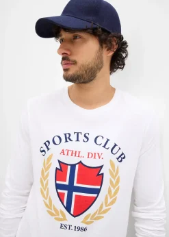 bonprix T-shirt manches longues 100% coton|Homme T-Shirts & Polos