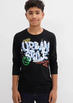 Enfant bonprix Vêtements Enfant|Garçons 9-16 Ans·T-Shirts|T-shirt manches longues 100% coton