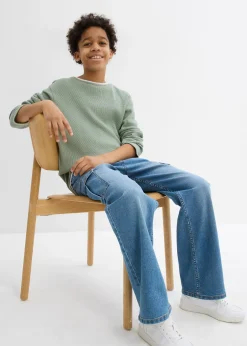 Enfant bonprix Vêtements Enfant|Garçons 9-16 Ans·T-Shirts|T-shirt manches longues 2 en 1 en coton aspect gaufré