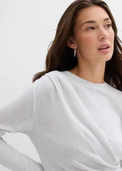 Femme bonprix T-Shirts & Tops|T-shirt manches longues à fronces