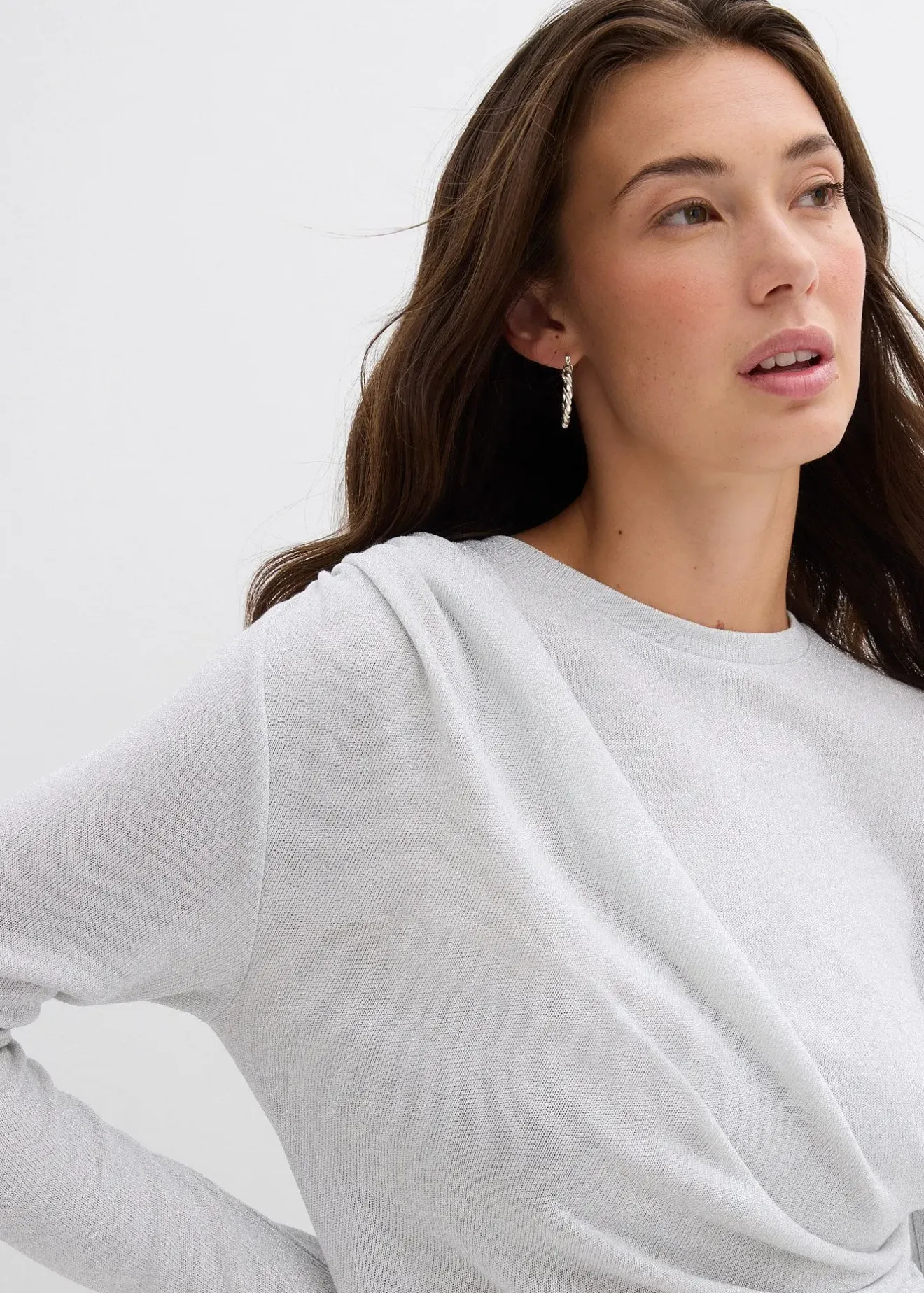 Femme bonprix T-Shirts & Tops|T-shirt manches longues à fronces