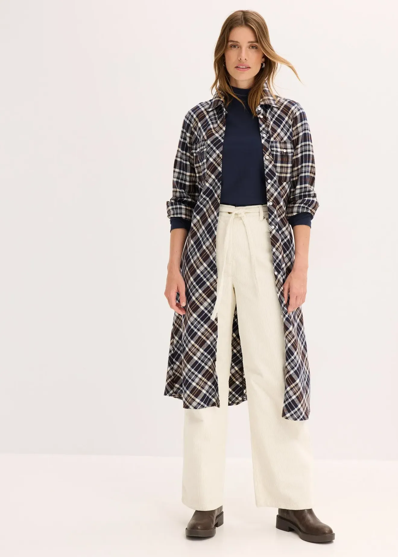 Femme bonprix Basiques|T-Shirts & Tops|T-shirt manches longues ajusté