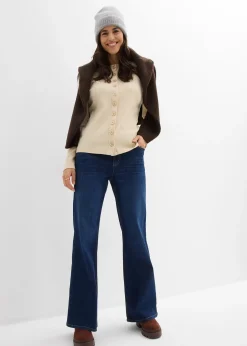 bonprix T-shirt manches longues côtelé|Femme Basiques|T-Shirts & Tops