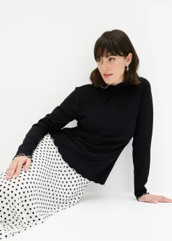 Femme bonprix T-Shirts & Tops|T-shirt manches longues côtelé