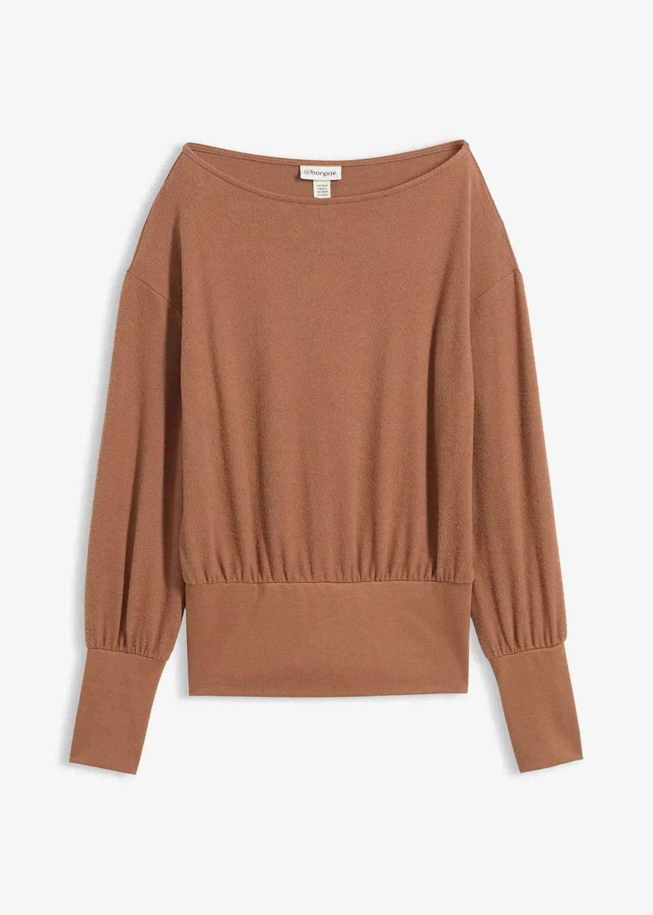 Femme bonprix T-Shirts & Tops|T-shirt manches longues doux avec viscose