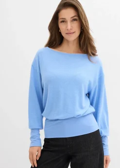 Femme bonprix T-Shirts & Tops|T-shirt manches longues doux avec viscose