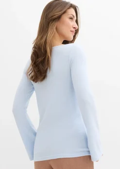 Femme bonprix T-Shirts & Tops|T-shirt manches longues doux en viscose mélangée