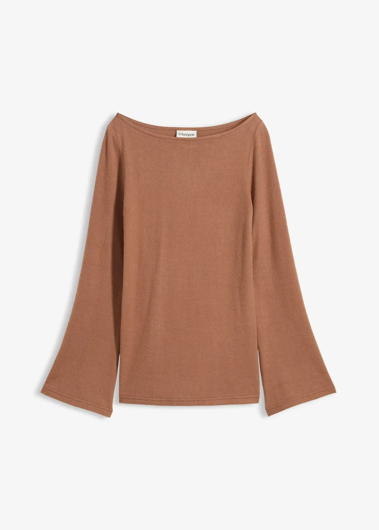 bonprix T-shirt manches longues doux en viscose mélangée|Femme T-Shirts & Tops